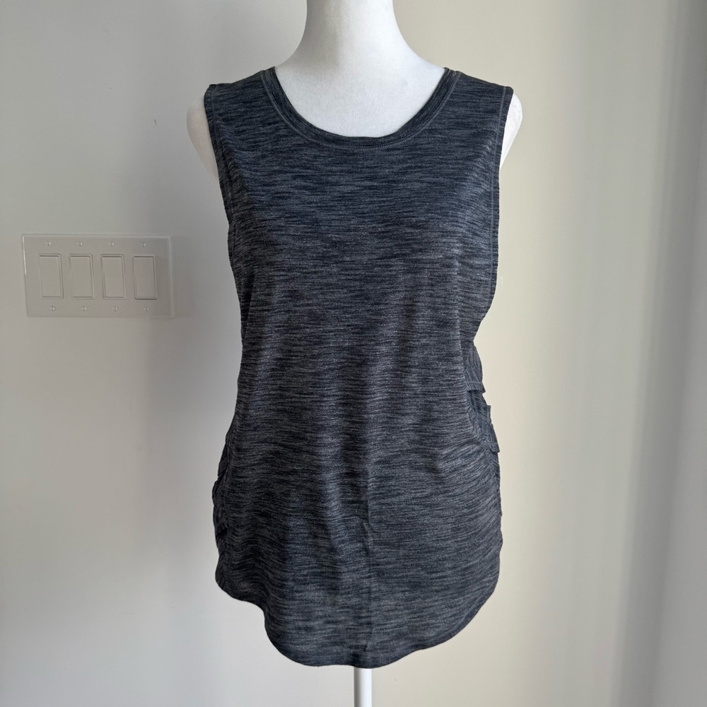 Lululemon Var-City Muscle Tank Heathered Black Women’s Size Small